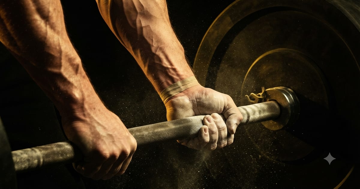 Homem treinando hipertrofia com carga progressiva na musculação